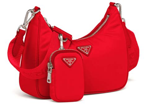 prada bag red interior|prada re nylon bags.